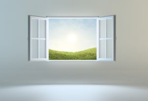 Open window leading to another place