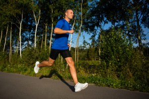 Healthy lifestyle - young man running