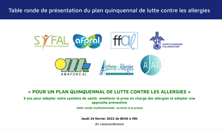 Pour un plan quinquennal de lutte contre les allergies