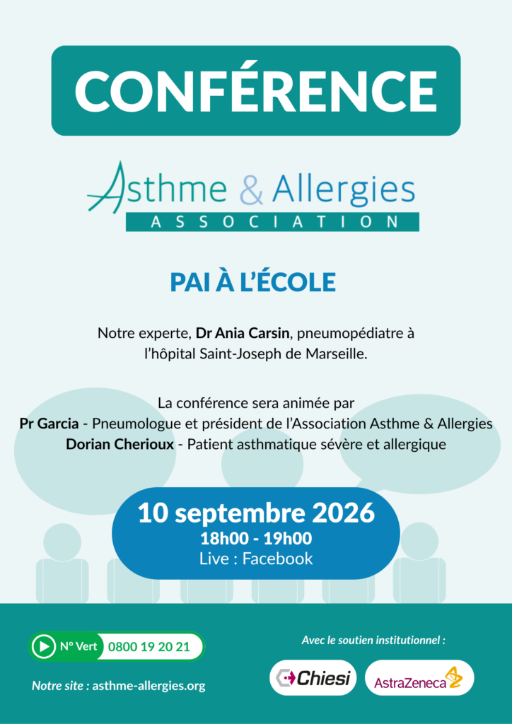 Prochaine conférence : PAI à l’école